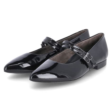 Schwarz Ballerinas Aus Lackleder 